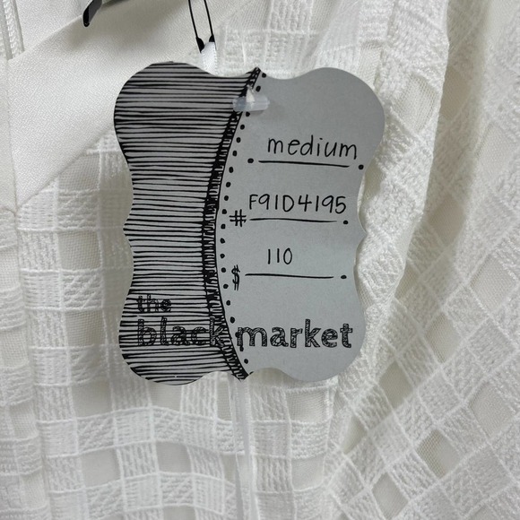NWT Adelyn Rae Sleeveless White Mini Dress with Lattice Overlay Medium - Picture 5 of 9